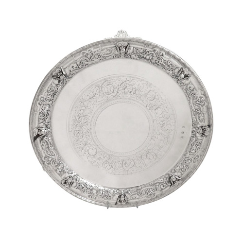 Antique Silver Salvers - 47 items for sale on sellingantiques.co.uk