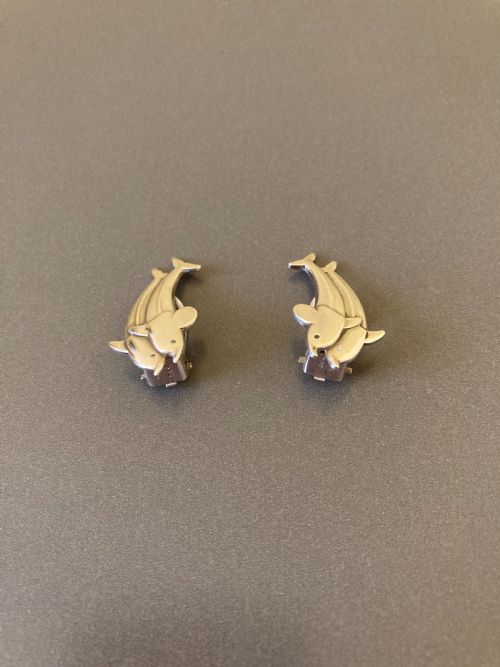 GEORG JENSEN DANISH SILVER EARRINGS NO 129