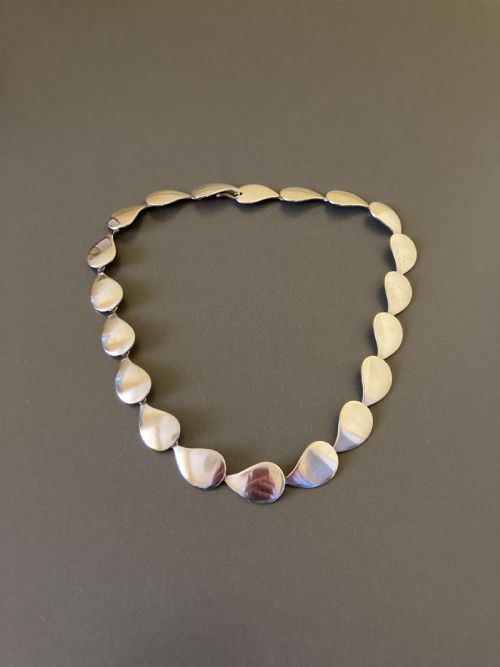 DANISH SILVER NECKLACE BY RANDERS SILVER 1960S