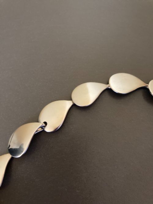 DANISH SILVER NECKLACE BY RANDERS SILVER 1960S - ADDITIONAL PHOTO 6