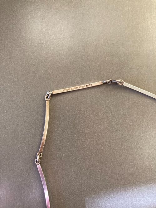 DANISH SILVER AND AMETHYST NECKLACE 1960S BY NIELS ERIK FROM - ADDITIONAL PHOTO 5