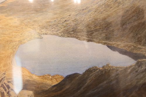 LARGE WATERCOLOUR OF OGWEN VALLEY TRYFAN SNOWDONIA - ADDITIONAL PHOTO 1