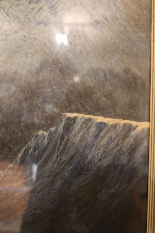 LARGE WATERCOLOUR OF OGWEN VALLEY TRYFAN SNOWDONIA - ADDITIONAL PHOTO 3