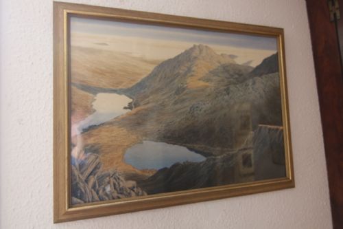 LARGE WATERCOLOUR OF OGWEN VALLEY TRYFAN SNOWDONIA - ADDITIONAL PHOTO 5