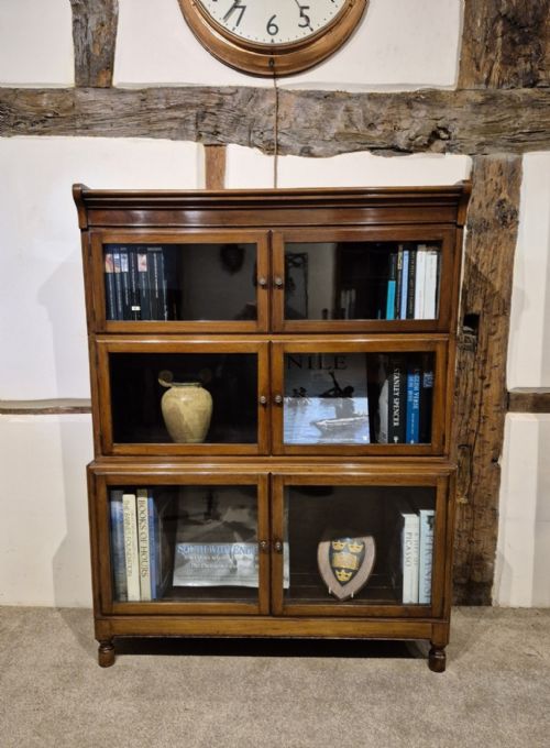 ANTIQUE MAHOGANY BOOKCASE BY MINTY OF OXFORD