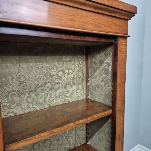 ANTIQUE WALNUT BREAKFRONT BOOKCASE - ADDITIONAL PHOTO 6