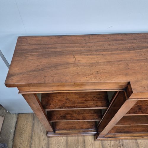 ANTIQUE WALNUT BREAKFRONT BOOKCASE - ADDITIONAL PHOTO 8