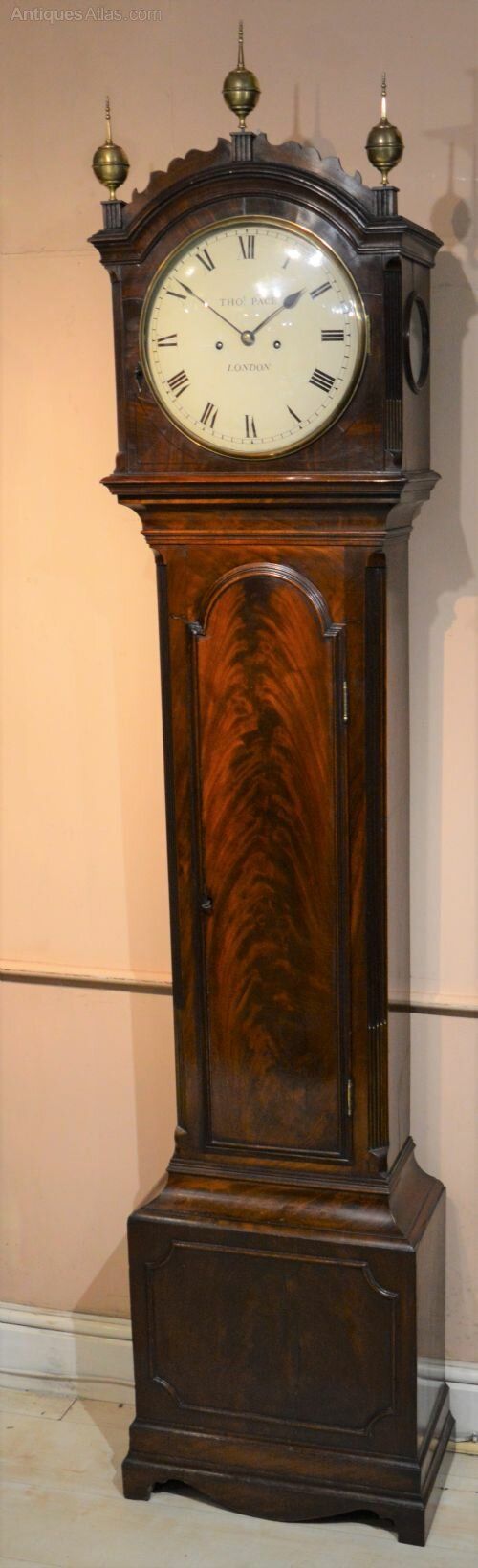 THOMAS PACE LONDON GEORGIAN LONGCASE GRANDFATHER CLOCK