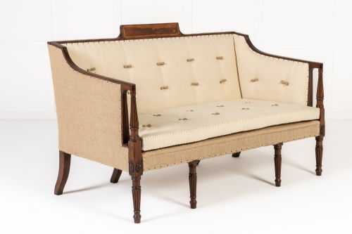 19TH CENTURY ENGLISH REGENCY MAHOGANY SOFA