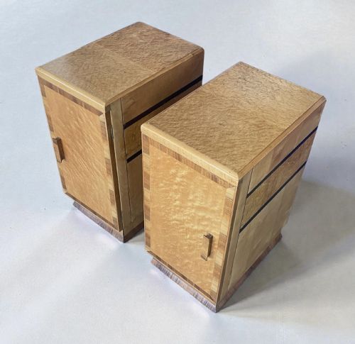 PAIR OF ART DECO BEDSIDE TABLES