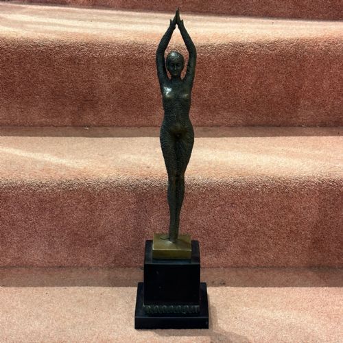 DEMETRE H CHIPARUS BRONZE FIGURE STARFISH DANCER 485 CM TALL