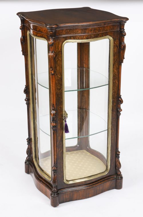 ANTIQUE ORMOLU MOUNTED VITRINE DISPLAY CABINET C1880 19TH CENTURY