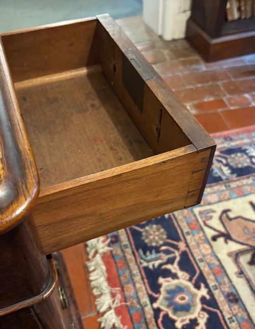 VICTORIAN OAK PEDESTAL DESK - ADDITIONAL PHOTO 4
