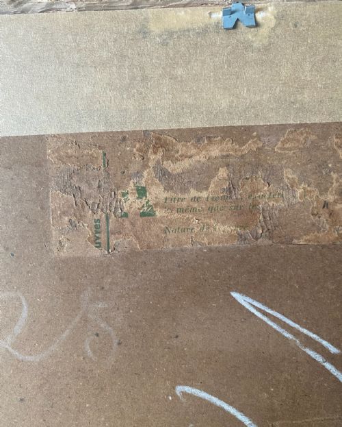 CUBIST FLOWERS CA 1950 ABSTRACTED FLORAL FAUVE STILL LIFE BY FRANCO RUSSIAN UKRAINIAN NICOLAS ISSAIEV OIL ON BOARD - ADDITIONAL PHOTO 6