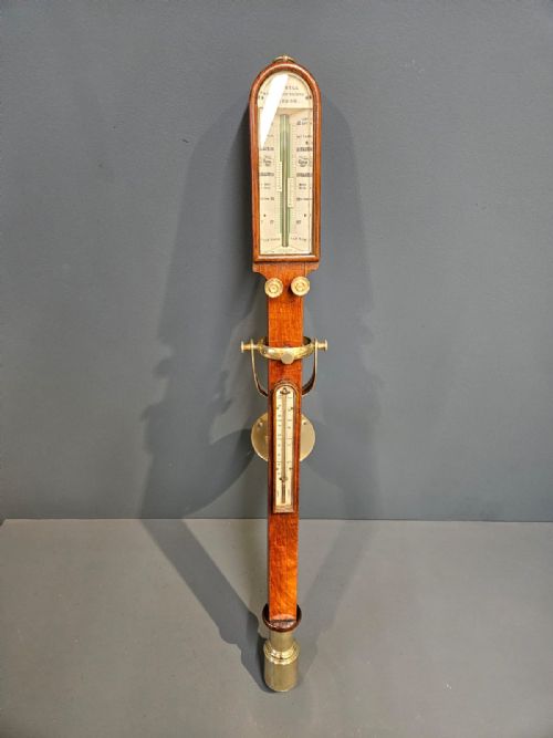 VICTORIAN ROSEWOOD MARINE STICK BAROMETER