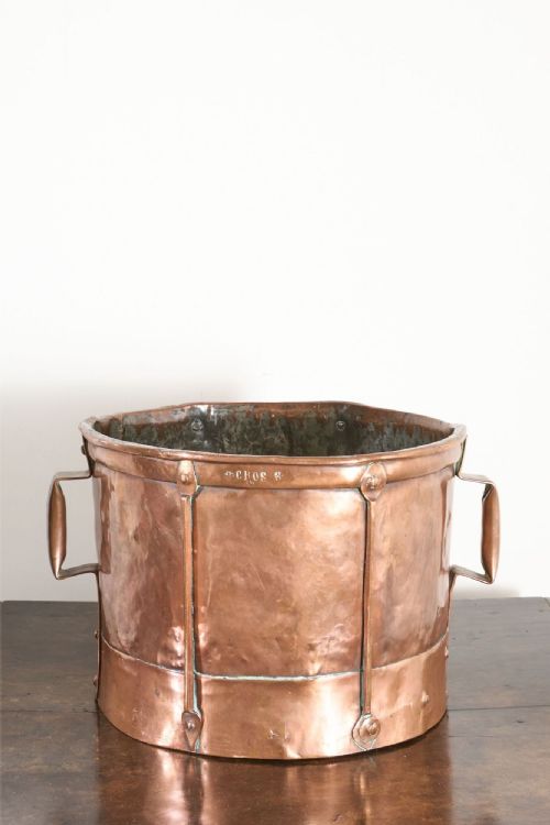 19TH CENTURY HEAVY COPPER GRAIN MEASURE NO2