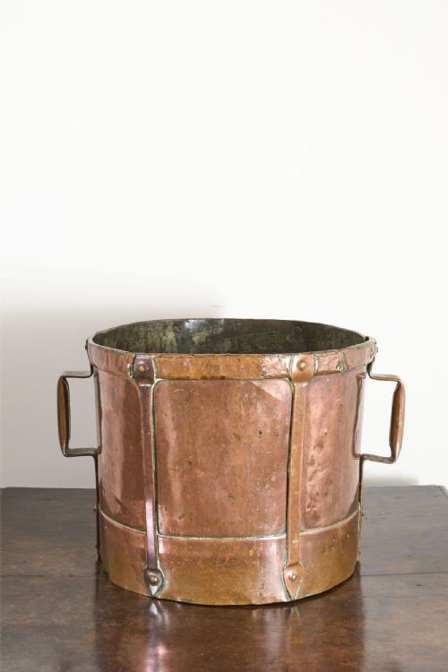 19TH CENTURY HEAVY COPPER GRAIN MEASURE NO1