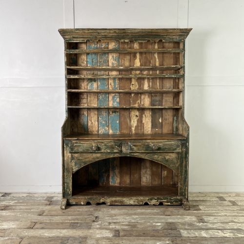 19TH C IRISH PAINTED PINE DRESSER