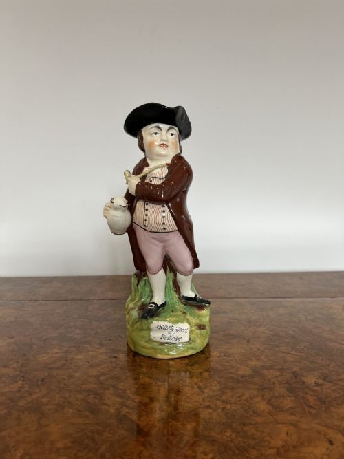 ANTIQUE VICTORIAN STAFFORDSHIRE TOBY JUG
