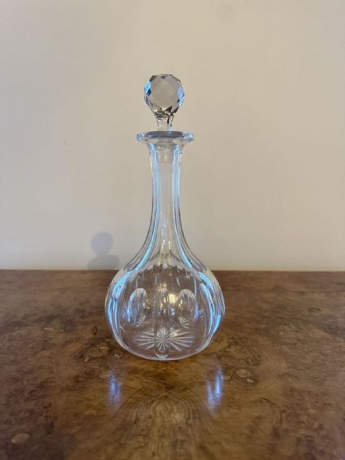 WONDERFUL QUALITY ANTIQUE EDWARDIAN DECANTER