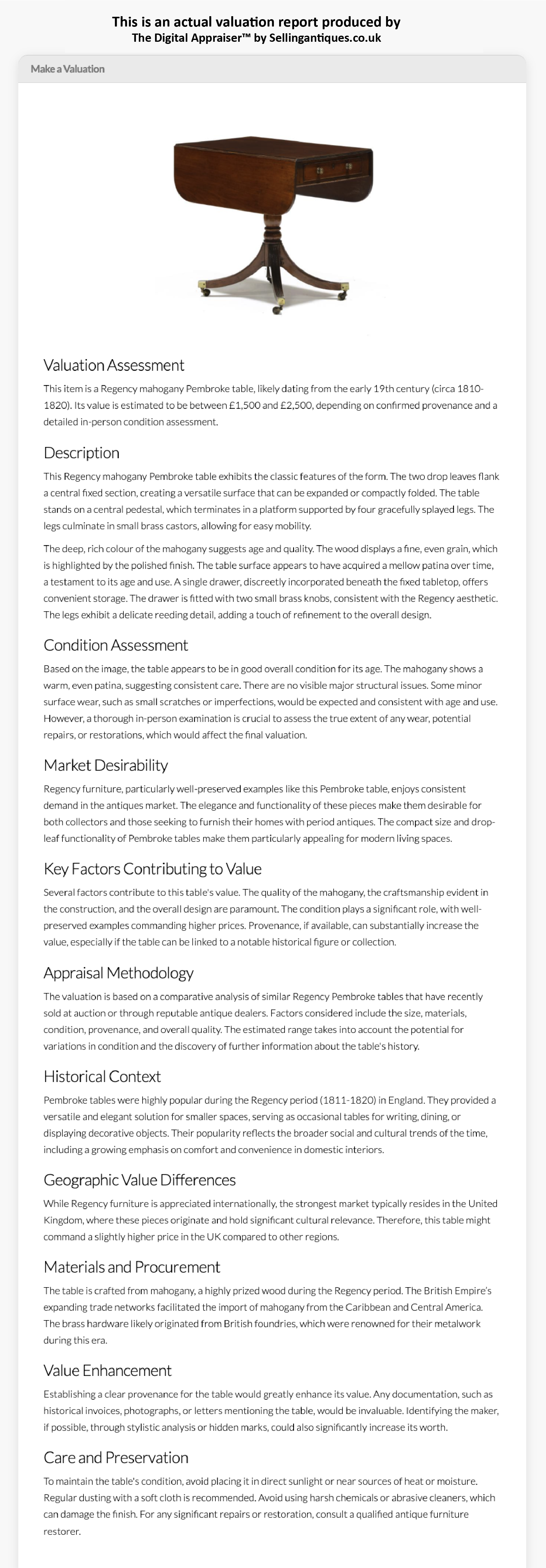 Elegant antique item being highlighted